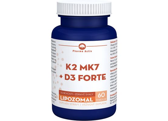 Pharma Activ Lipozomální K2 MK7 + D3 Forte 60 tobolek